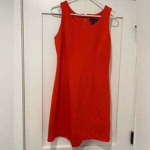 Never worn - orange sleeveless bodycon dress